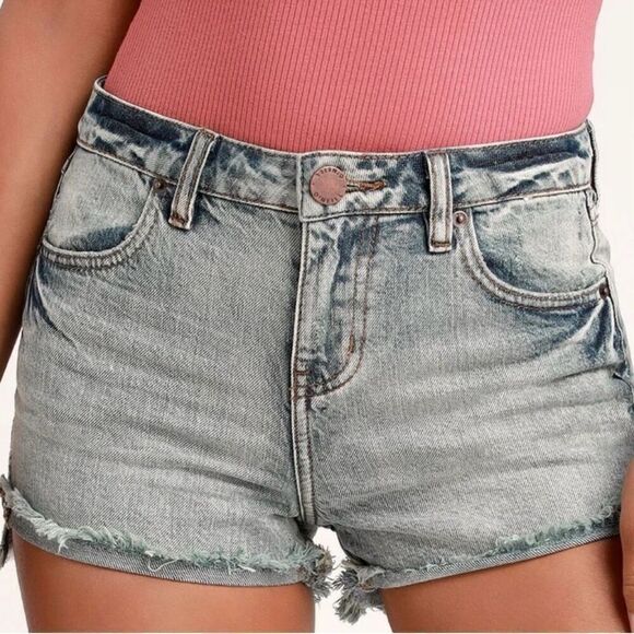 NWT O’Neill High Rise Marina Cutoff Frayed Hem Jean Shorts - 28 - Picture 2 of 10